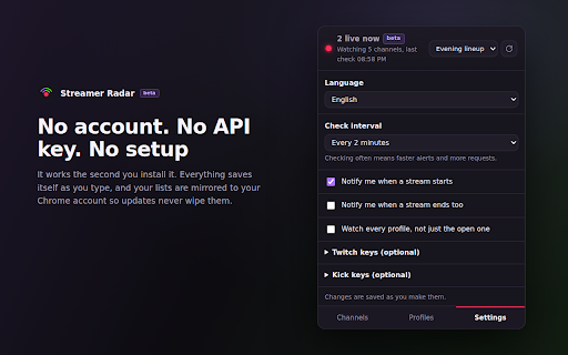 Streamer Radar (Beta) screenshot 4