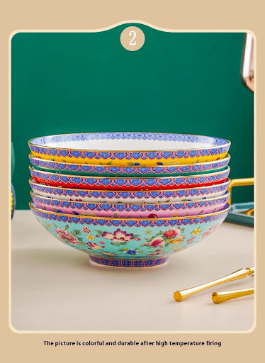 Title 2, Chinese Enamel 8-inch Bamboo Hat Plate Househol...