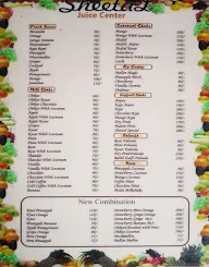 Sheetal Juice Centre menu 1