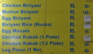 New Ambur Hot Dum Biriyani menu 2