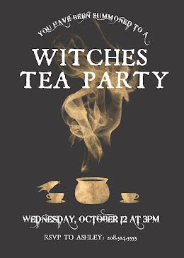 Witches Tea Party - Halloween Invitation item
