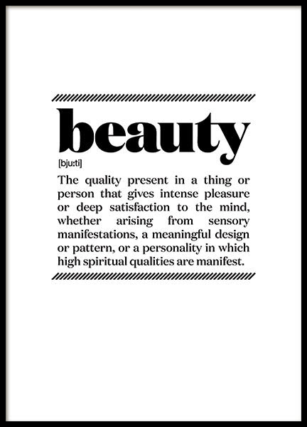 BEAUTY, POSTER