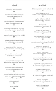 Diva - The Italian Restaurant menu 1