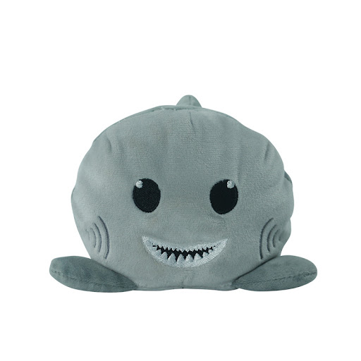 Title 5, Double Sided Shark Flip Plush Toy Expressive Mo...