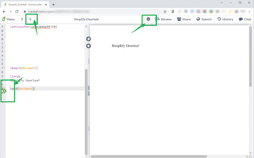 Simplify Overleaf