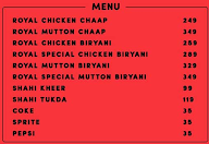 Lucknow Famous Idrees Ki Biryani menu 1