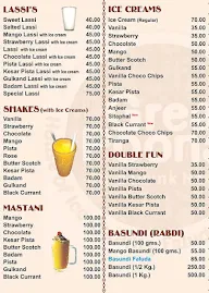 Great Poona Cold Drink House menu 3