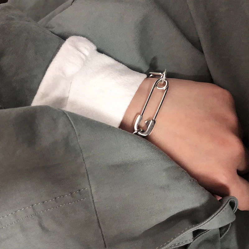 Damesmode Eenvoudige Geometrische Pin Armband Minimalistisch Design Trendy Sieraad Elegante Accessoire Stijlvol en Veelzijdig