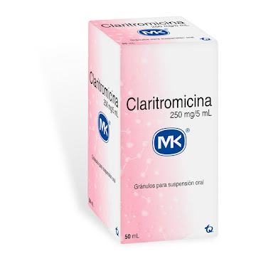 Claritromicina MK 250mg/5ml Frasco x 50 ml  