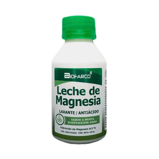 Leche De Magnesia Sabor Menta 120Ml Biofarco None