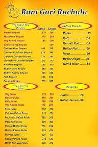 Rani Gari Ruchulu menu 4