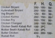 Sama Chicken Corner menu 1