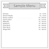 Aggarwal Sweet Corner menu 2