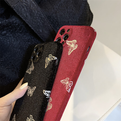 Title 9, New Plush Dark Butterfly Phone Case, drop resis...