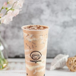 Iced Bubble Milk tea with Puff Cream