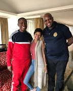 Julius Malema, Fifi cooper and Floyd Shivambu.