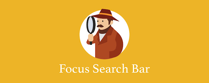 Focus Search Bar Shortcut marquee promo image