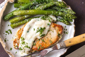 Creamy Garlic Parmesan Pork Chops