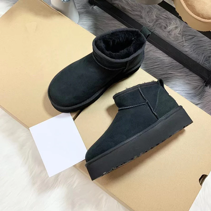 Dames korte pluche warme snowboots Houd je voeten warm en comfortabel met deze perfecte winterlaarzen, stijlvol en functioneel ontworpen.