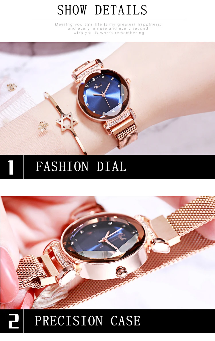 Title 9, Montre Magnétique Femme Tendance Simple et Poly...