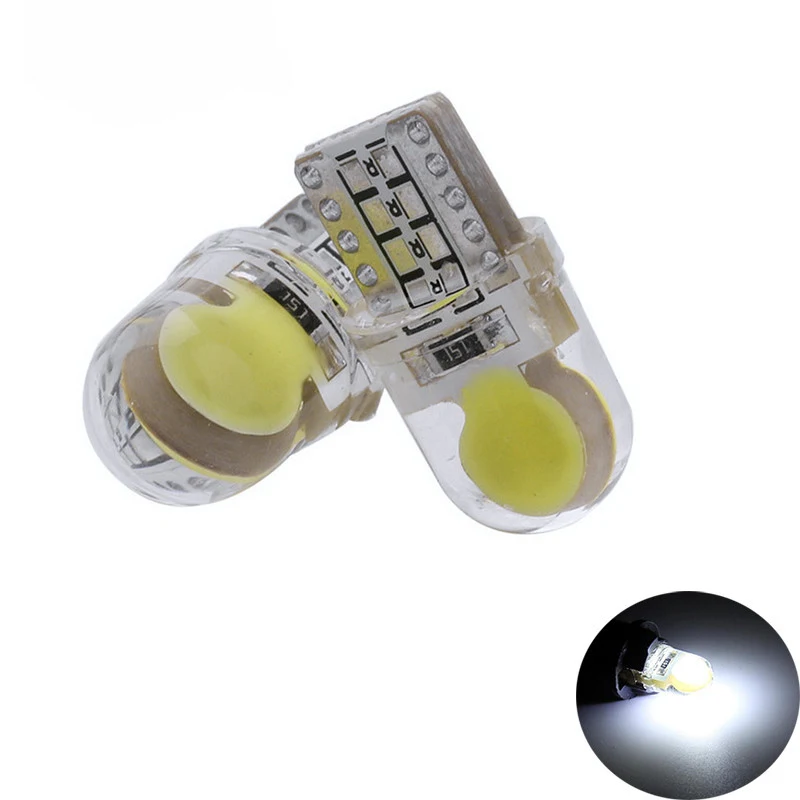 Silicone High-power T10 LED Ultra-high Crystal Lamp COB. Bright, efficient vehicle lighting with superior visibility and
