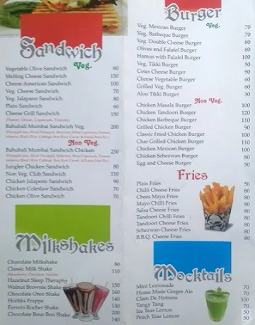 Wrapcheese menu 