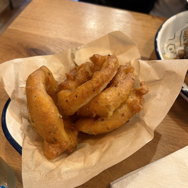 Gluten-Free Onion Rings at Honest Burgers