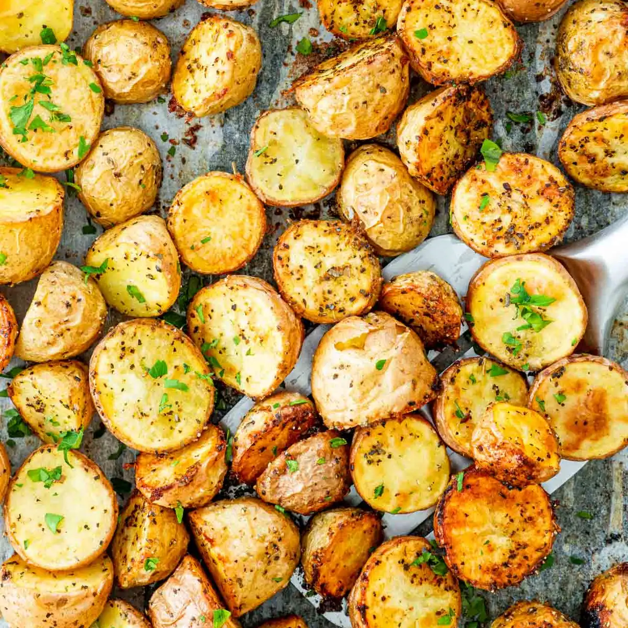 Pan Fried Baby Potatoes - The Farmwife Feeds