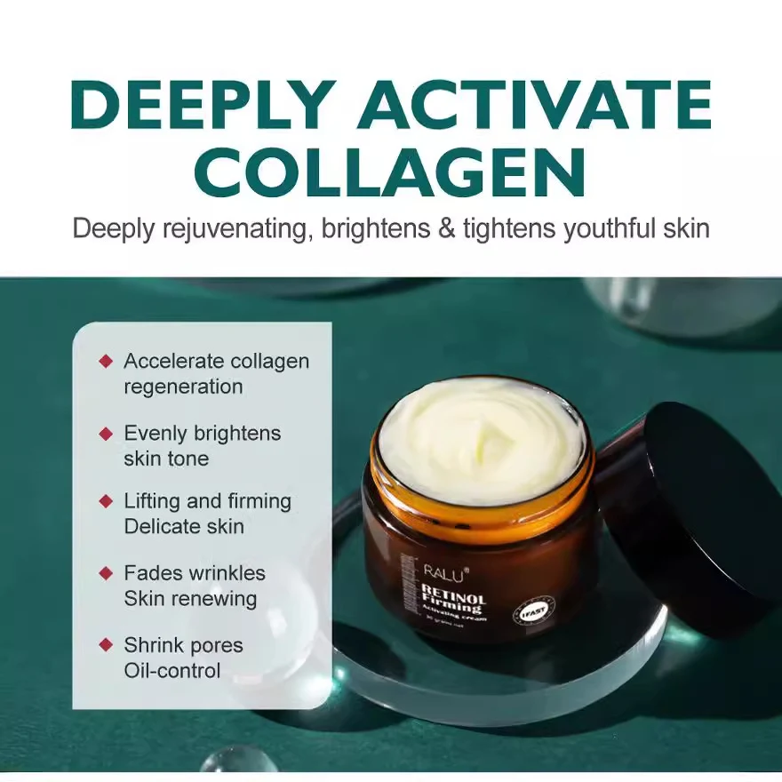 Crème Activante Raffermissante au Rétinol pour une peau plus ferme. Réduit les rides, hydrate et rajeunit la peau. Obtenez un teint plus jeune.