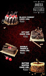 Ambika Patisserie menu 3