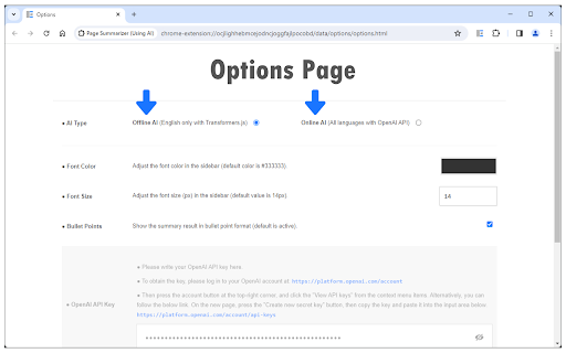 Page Summarizer (Using AI)