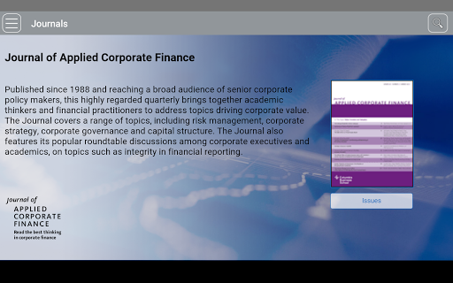 Journal of Applied Corporate Finance
