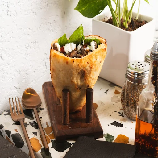 Sourdough Shiitake Mushroom Pizza Pocket Panini