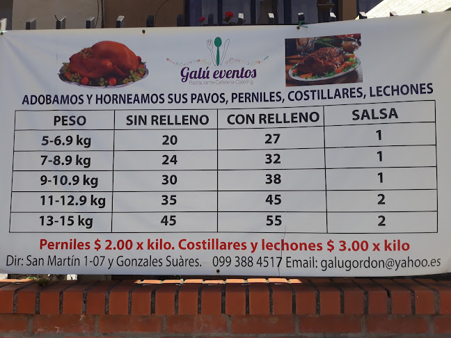 Galú Eventos - Servicio de catering