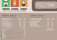 Sheikh Chang Singh menu 1