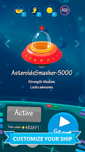 Asteroids Rush! (Mod Money)