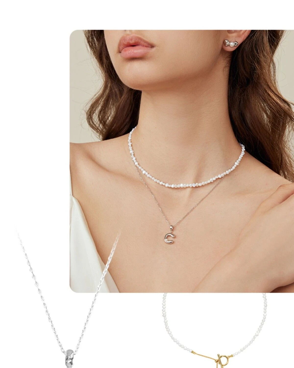 Title 2, Eenvoudige Letter Hanger Ketting S925 Design Ni...