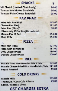 Suk Sagarjuice Centre menu 1