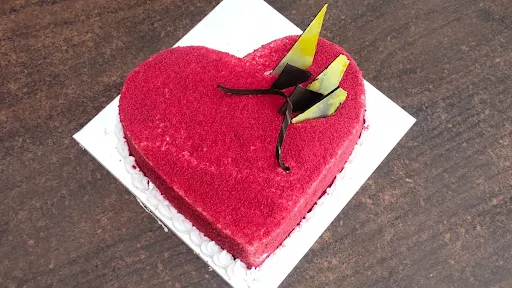 Red Velvet Heart Shape Cake [500gms]