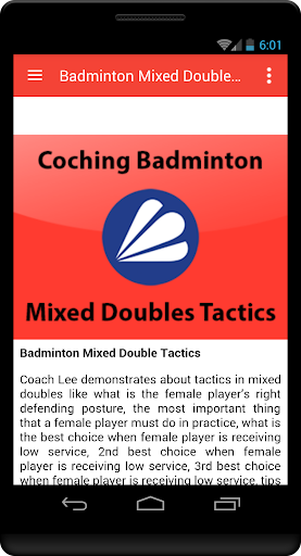 免費下載運動APP|Badminton Mixed Doubles Tactic app開箱文|APP開箱王