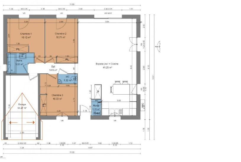  Vente Terrain + Maison - Terrain : 282m² - Maison : 82m² à Lorrez-le-Bocage-Préaux (77710) 