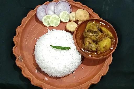 Rice With Chicken Curry