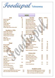 Foodiepal menu 1