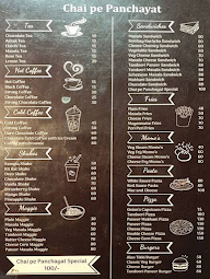 Chai Pe Panchayat And Cafe menu 2