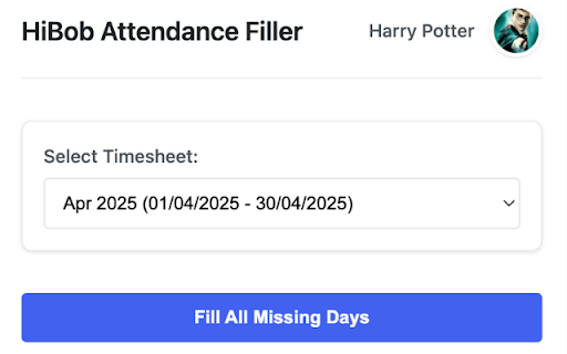 Attendance Helper for HiBob