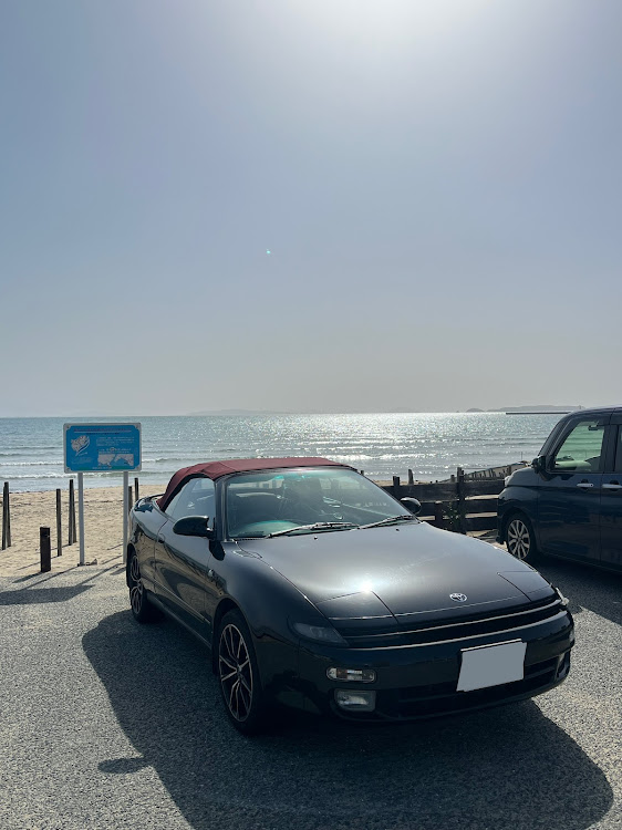 セリカの白化部分の黒復活・セリカコンバーチブル・セリカのある生活・ドライブ・海🌊ドライブ🚗³₃Boooon!!に関するカスタム事例の投稿画像1枚目