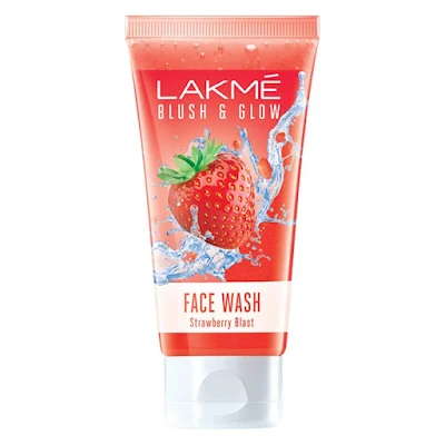 Lakme Blush And Glow Gel Face Wash, Strawberry - 50 gm