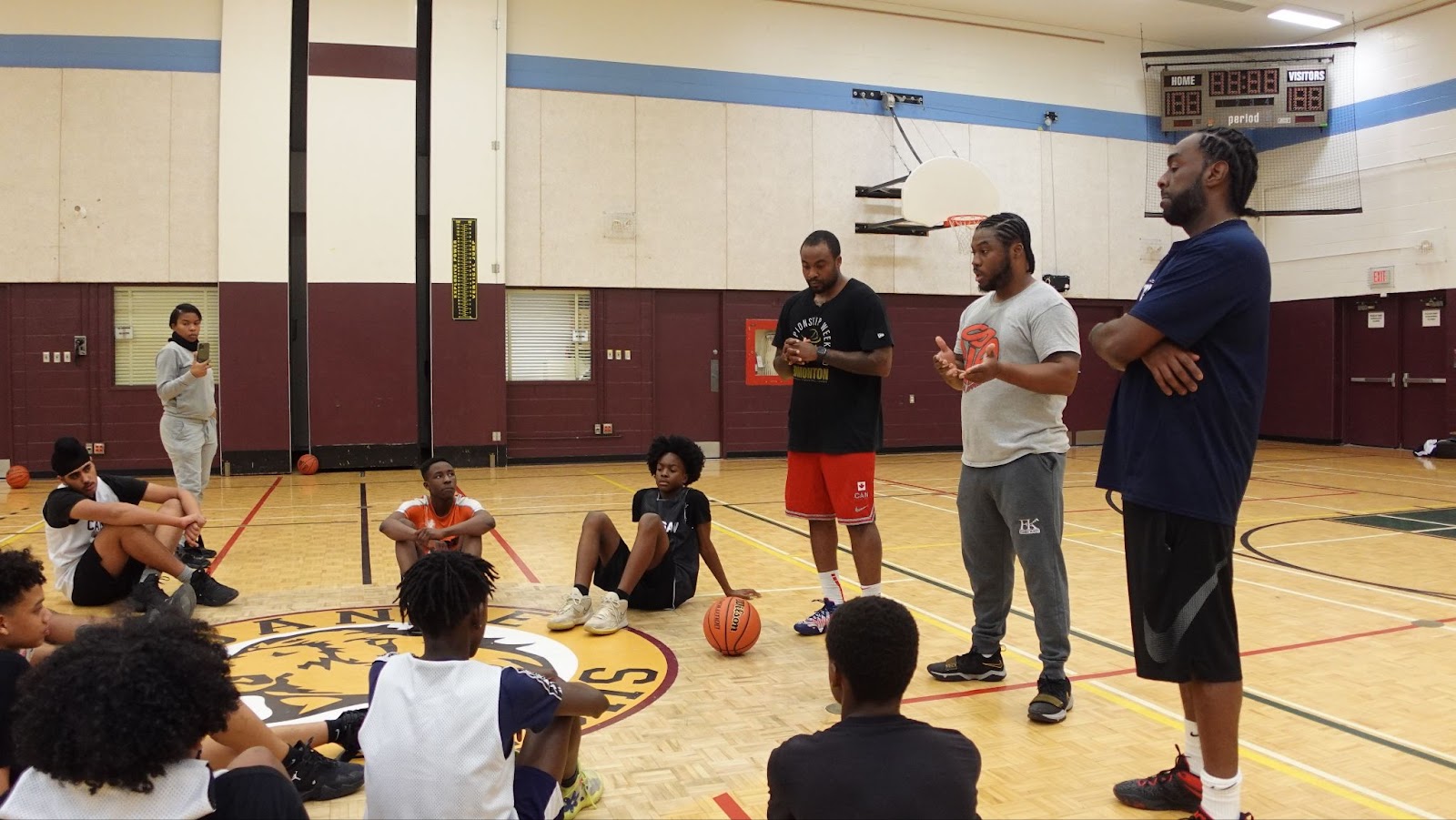 Junior Cadougan working with the Cadougan Elite. Photo by Ahmed Sulimon.