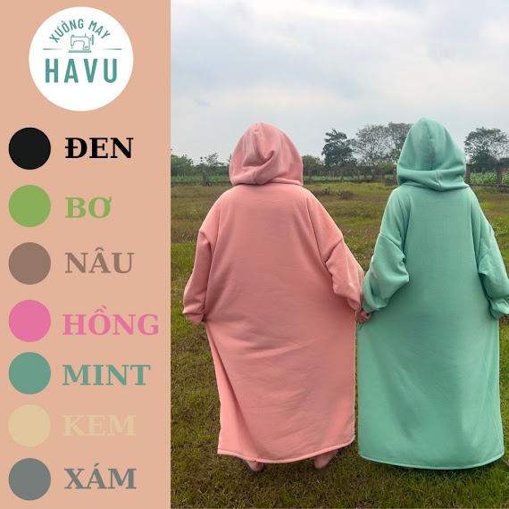 Áo Hoodie Khổng Lồ Chất Nỉ - Áo Hoodie Siêu To Khổng Lồ Siêu Ấm, Áo Quay Video Cute