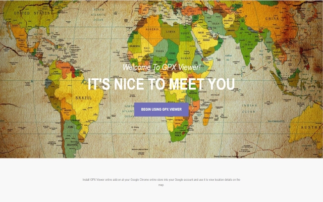 Online GPX Viewer chrome extension
